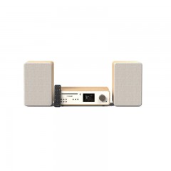 Pure Classic Stereo Ηχοσύστημα Hi-Fi 2.0 100W με CD / Digital Media Player και Bluetooth Beige